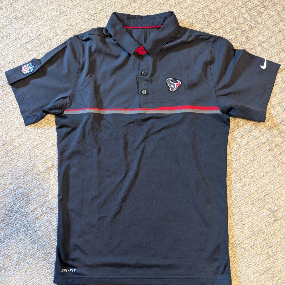 Nike Black Polo with Red and White Details